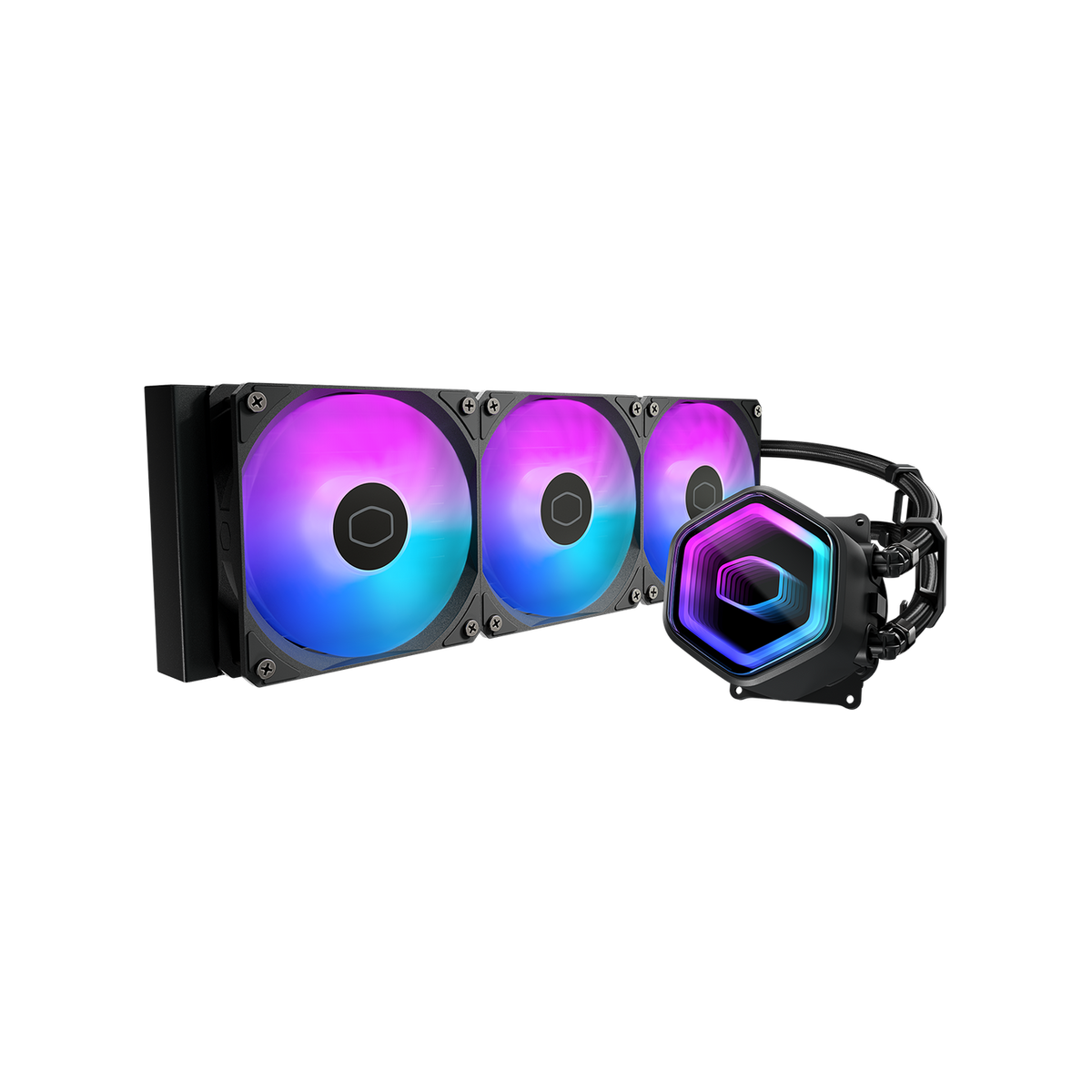 COOLER MASTER MASTERLIQUID 240 CORE II ARGB LIQUID CPU COOLER -BLACK MLW-D24M-A18PA-R1 – TechCure India