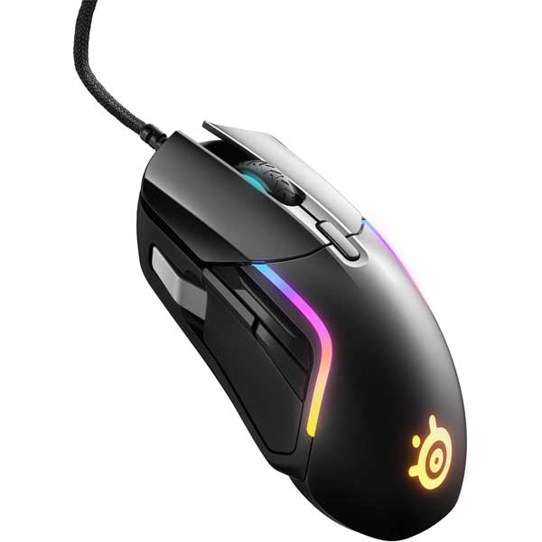 SteelSeries Rival 5 Wired RGB Optical Gaming Mouse (Black) – TechCure India