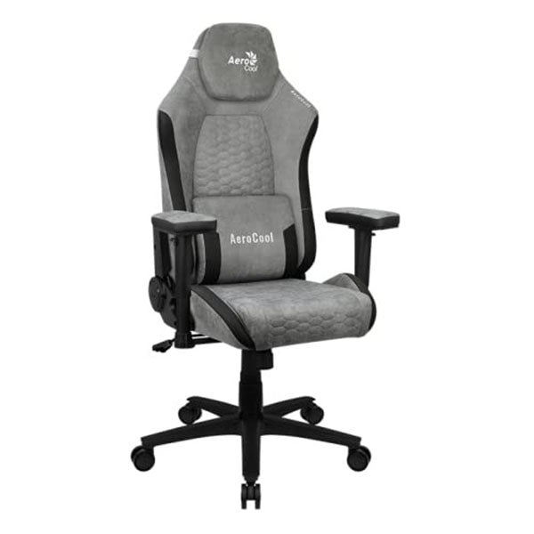 AeroCool Crown AeroSuede Gaming Chair - Stone Grey – TechCure India