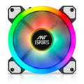 ANT ESPORTS SuperFlow V2 1200RPM 120mm Auto RGB Cabinet Fan (Black) (Single Pack)