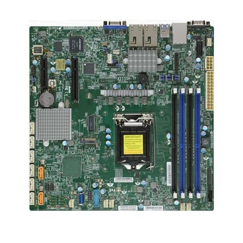 Supermicro X11SSH-TF Motherboard mATX f/ up to Xeon E3-1200v5 MBD-X11SSH-TF-O – TechCure India