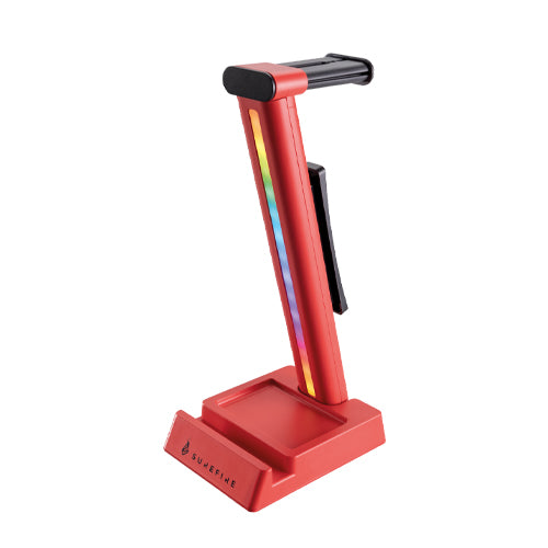 Surefire Vinson N1 Dual Balance Gaming RGB Headset Stand Red 48846 – TechCure India