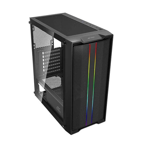 ANT ESPORTS SX3 Mesh ARGB EATX Mid Tower Cabinet (Black) - 2