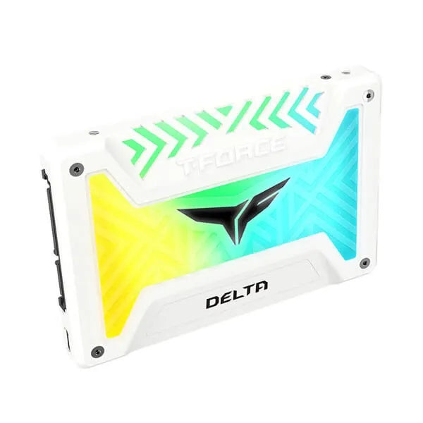 TEAMGROUP T-Force Delta RGB 500GB 2.5 SATA SATA 3 Solid State Drive (SSD) (White) - 2