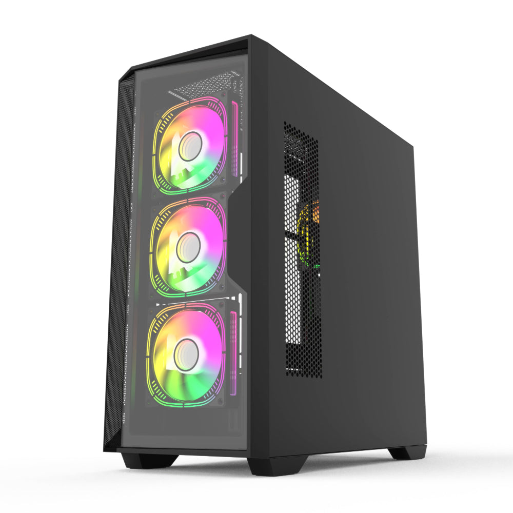 TAG Gamerz Andromeda RGB MATX Mid Tower Cabinet (Black) – TechCure India