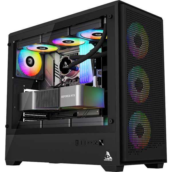 TAG Gamerz Nebula ATX Mid-Tower 3 ARGB Fans Cabinet (Black) – TechCure India