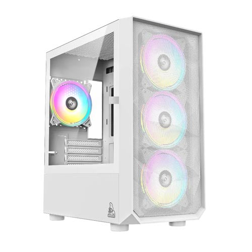 TAG Gamerz Pulser ARGB MATX Mid Tower Cabinet (White) TG-C-Pulser-W – TechCure India