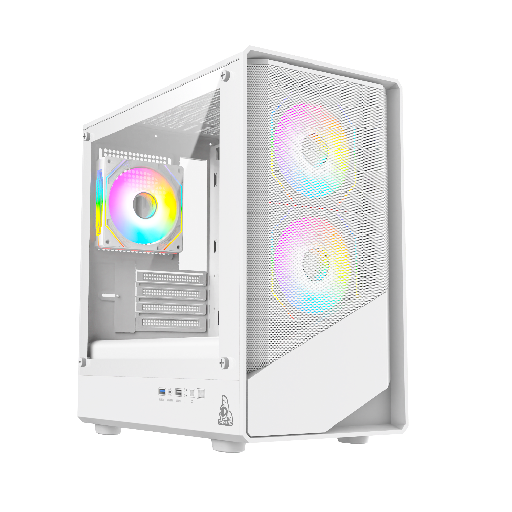 TAG Gamerz Starlight ARGB MATX Mid Tower Cabinet (White) – TechCure India