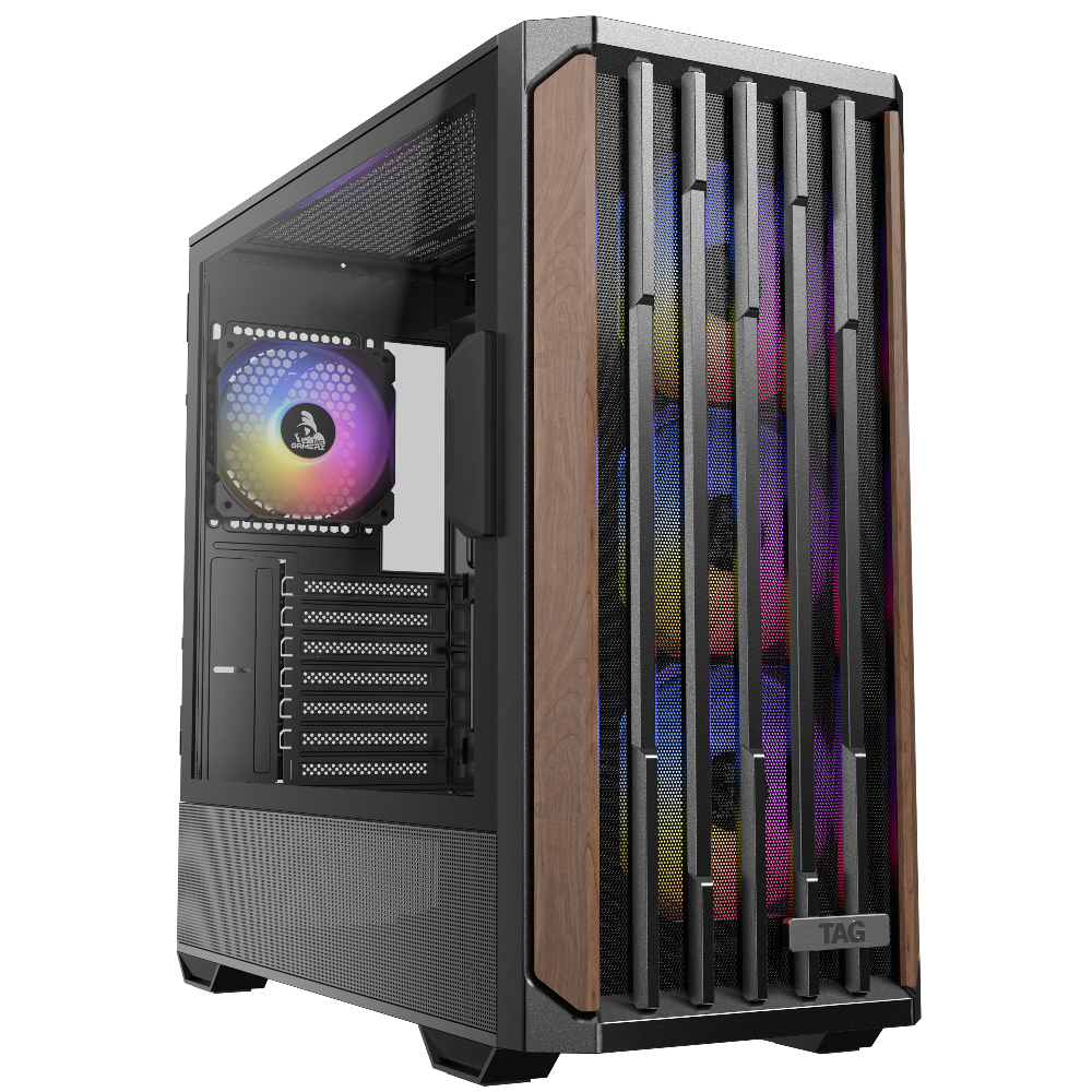 TAG Gamerz Stellar Alpha ARGB ATX Mid Tower Cabinet (Black) – TechCure India