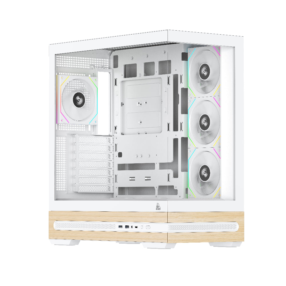 TAG Gamerz Stellar Prime ARGB EATX Mid Tower Cabinet (White) – TechCure India