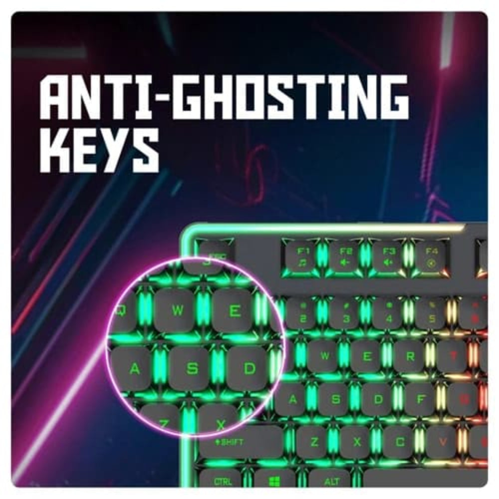 COSMIC BYTE CB-GK-20 Styx Tenkeyless RGB Wired Membrane Gaming Keyboard ( Black ) ( Membrane Switch ) - 4