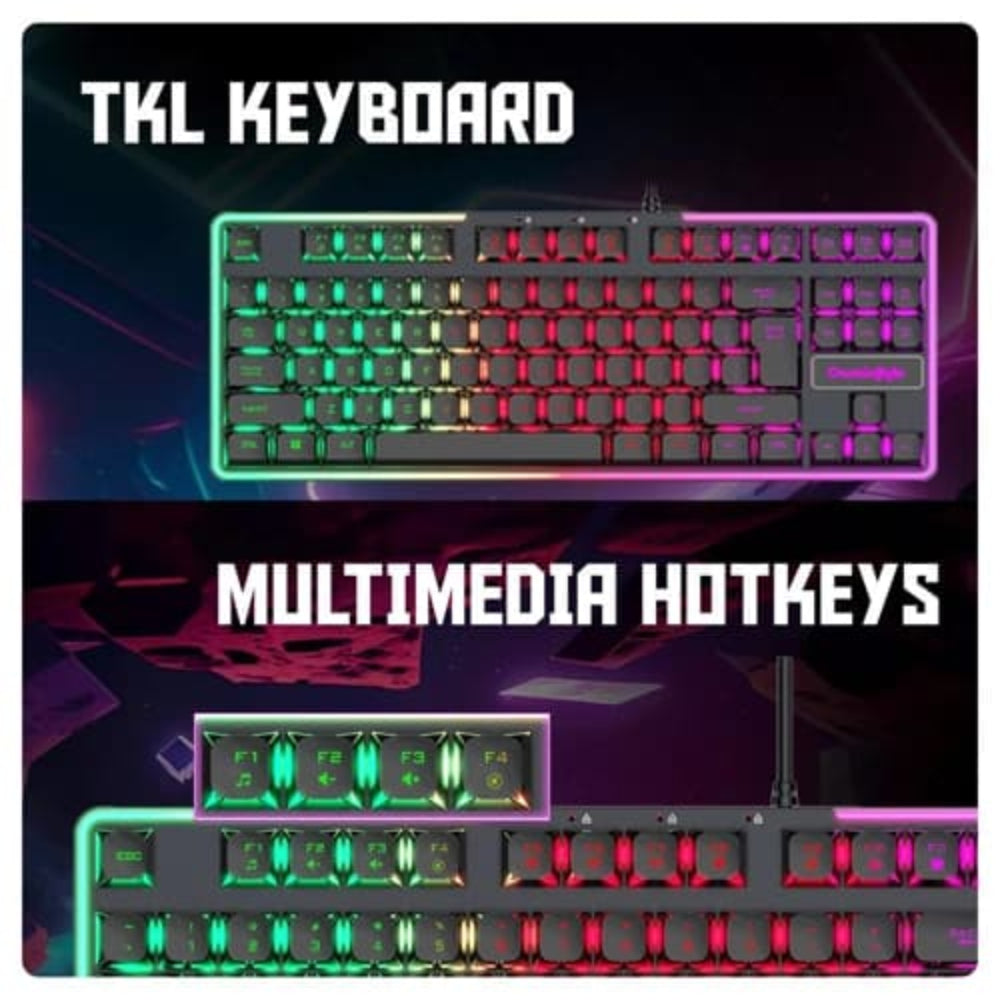 COSMIC BYTE CB-GK-20 Styx Tenkeyless RGB Wired Membrane Gaming Keyboard ( Black ) ( Membrane Switch ) - 5