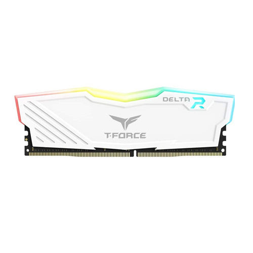 Team Group DELTA RGB 8GB (1X8GB) 3600 MHz White Memory TF4D48G3600HC18J01 – TechCure India