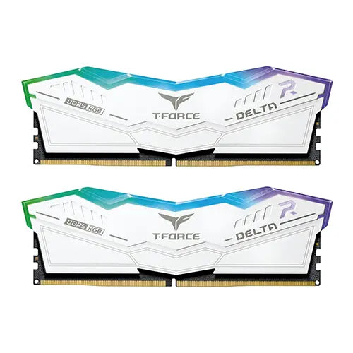 TEAMGROUP Delta RGB DDR5 White 32GB (16GB x 2) 6000MHz CL30 RAM – Model FF4D532G6000HC30DC01 – TechCure India