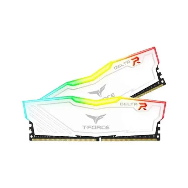 Teamgroup T-Force Delta Rgb 16Gb (8Gbx2) Ddr4 3200Mhz Ram (White) (Tf4D416G3200Hc16Cdc01) – TechCure India