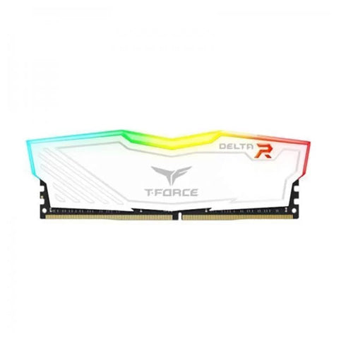 TeamGroup T-Force Delta RGB 8GB (8GBx1) DDR4 3200MHz White TF4D48G3200HC16F01 – TechCure India