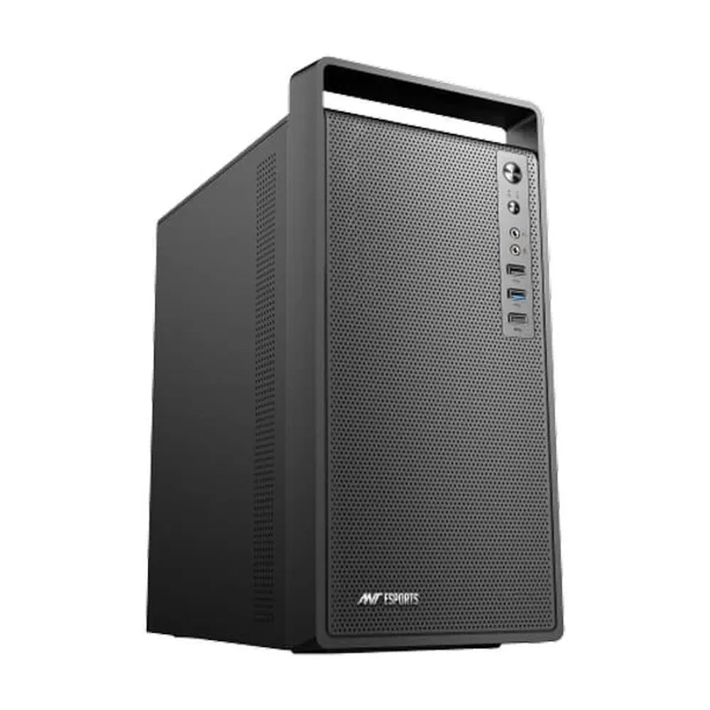 TechCure Signature 1080p Gaming PC – AMD Ryzen 5 5500, RX 7700 XT 12GB, 16GB DDR4, 1TB NVMe in ANT ESPORTS Si11 MATX Mini Tower Cabinet