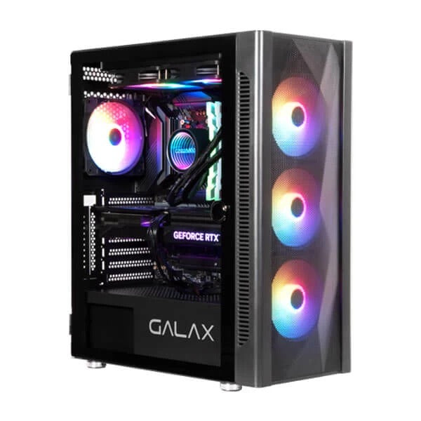TechCure Signature 1080p Gaming PC – AMD Ryzen 5 5500, RTX 3050 6GB, 16GB DDR4, 500GB NVMe in Galax Revolution-06 Mesh RGB Mid Tower Cabinet
