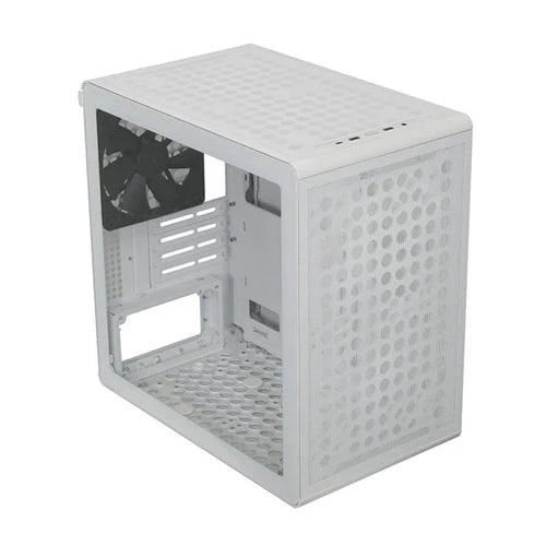 TechCure Signature Editing & 3D Workstation – AMD Ryzen 7 5700X, RTX 5050 8GB, 32GB DDR4, 1TB NVMe in Cooler Master Q300L V3 White M-ATX Mini Tower