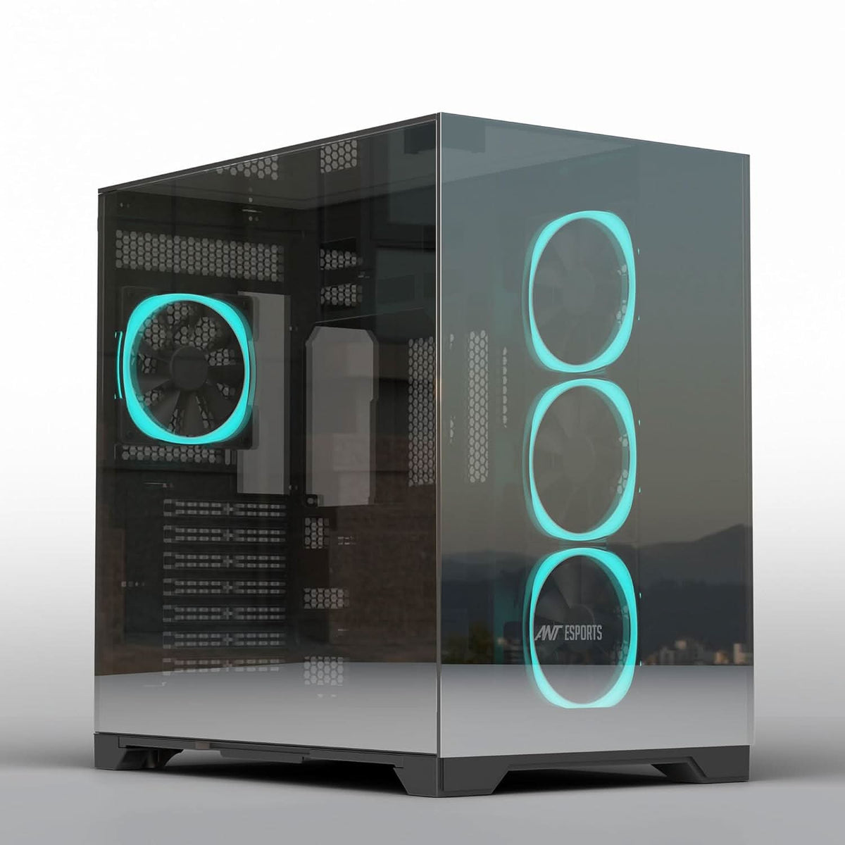 TechCure Signature Editing & 3D Workstation – Intel Core Ultra 9 285K, RX 7900 XT 20GB, 64GB DDR5, 2TB NVMe in Ant Esports Crystal Mirror ATX Mid Tower Case