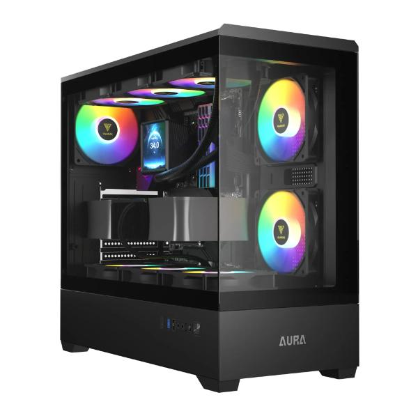 TechCure Signature Trading PC – Intel Core i7-14700, RTX 5050 8GB, 32GB DDR4, 2TB NVMe in Gamdias Aura GC106 Panoramic ATX ARGB Mid-Tower