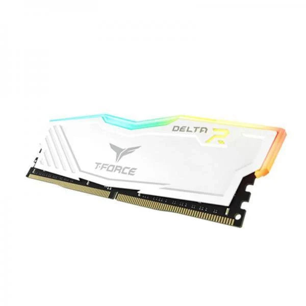 TEAMGROUP T-Force Delta RGB 16GB ( 8GBx2 ) 3600MHz DDR4 RAM ( White ) ( CL18 ) - 2