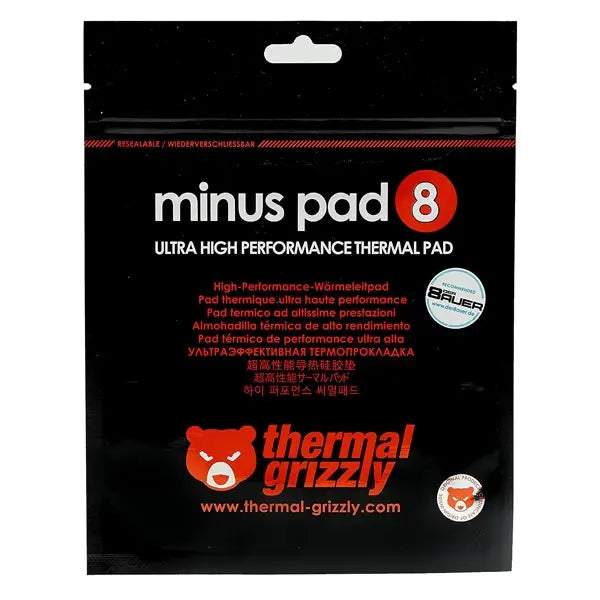 Thermal Grizzly Minus Pad 8 Thermal Pad (30 X 30 X 0.5mm) (TG-MP8-30-30-05-1R) – TechCure India