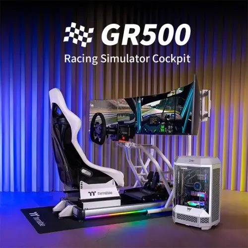 Thermaltake GR500 Racing Simulator Cockpit Snow (GSC-R50-CPASWH-01) – TechCure India