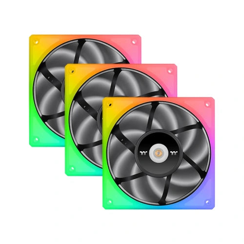 Thermaltake Toughfan 12 RGB 120mm Triple Pack PWM Cabinet Fan – Model CL-F135-PL12SW-A – TechCure India