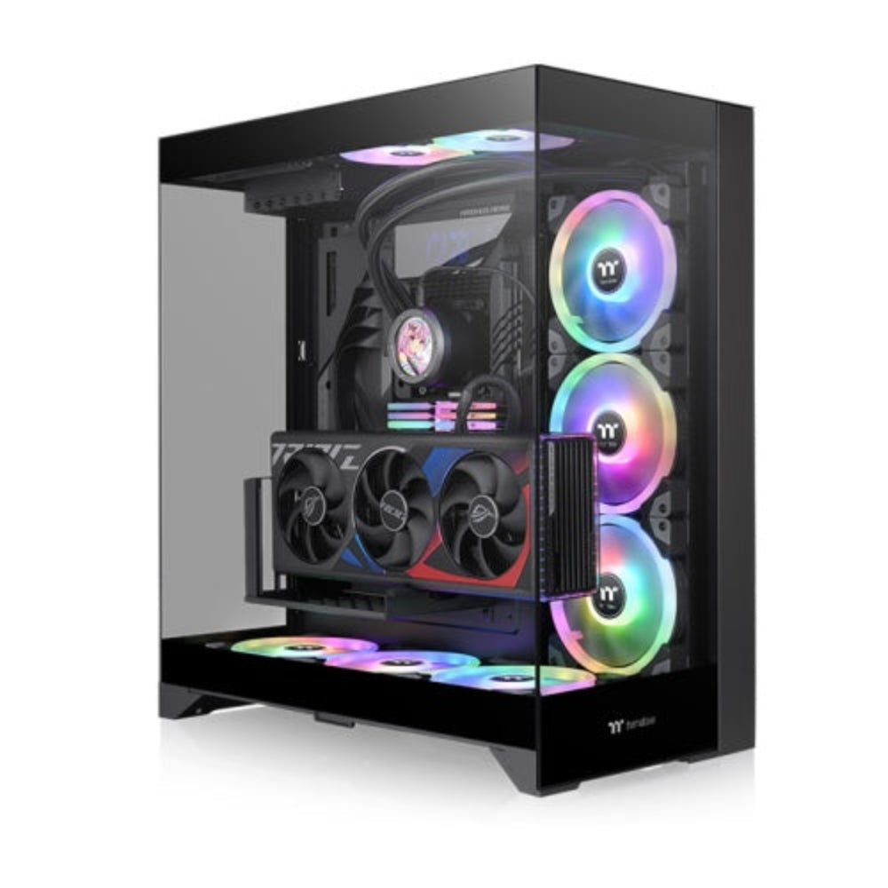 THERMALTEKE CTE E550 TG ARGB EATX Mid Tower Cabinet ( Black ) – TechCure India