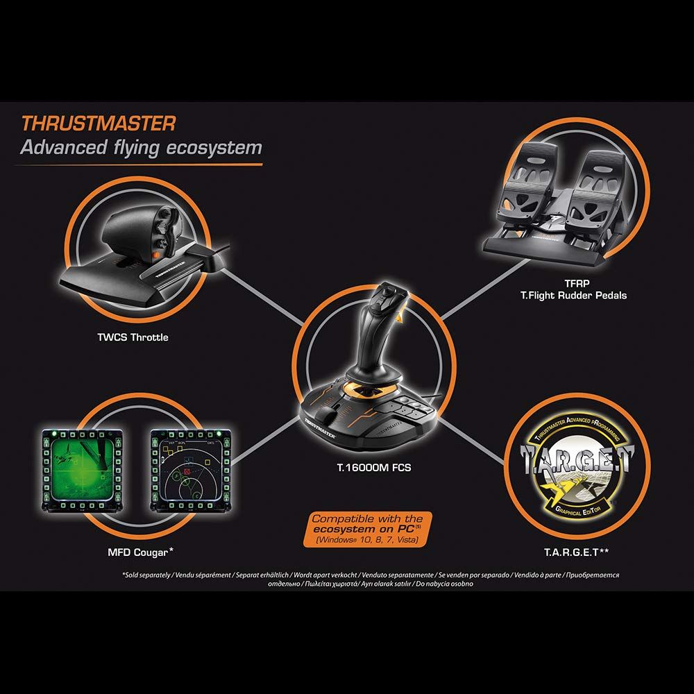 THRUSTMASTER T.16000M FCS Flight Pack Flight Game Controller Joystick PC – photo 3 – TechCure India