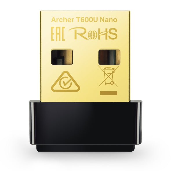 TPLink Archer T600U Nano AC600 Nano Wireless USB Adapter – TechCure India