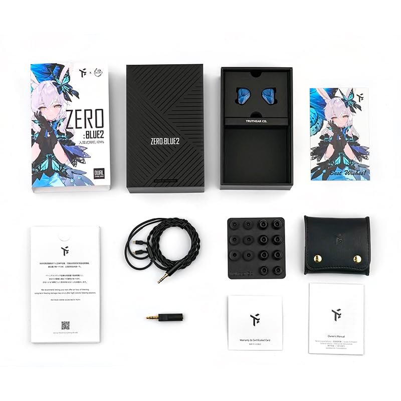 TRUTHEAR Zero:BLUE2 DUAL DYNAMIC DRIVER Headphone IEM – TechCure India