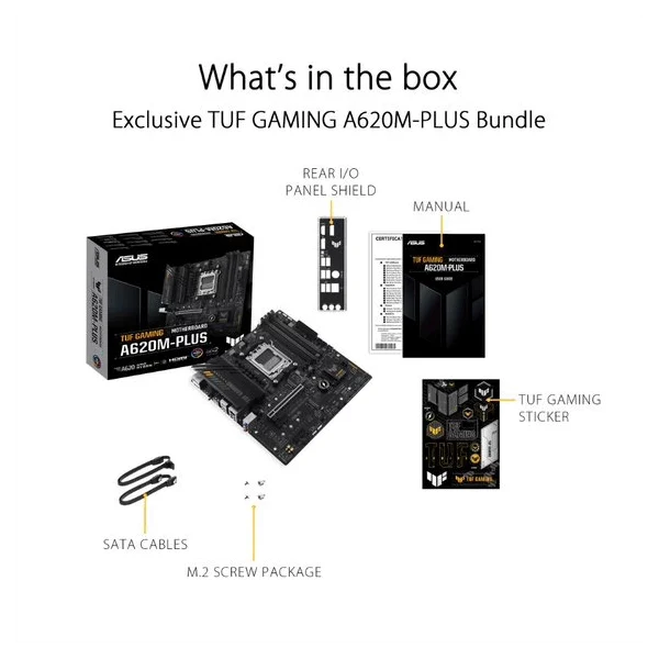 ASUS TUF Gaming A620M Plus DDR5 AMD Motherboard – TechCure India