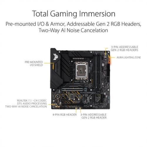 ASUS TUF Gaming B660M Plus DDR4 Intel Motherboard - 3