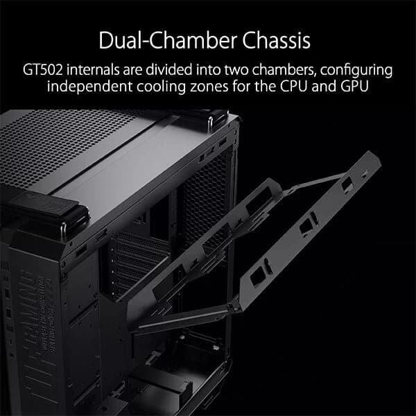 ASUS TUF Gaming GT502 ATX Mid Tower Cabinet (Black) – TechCure India
