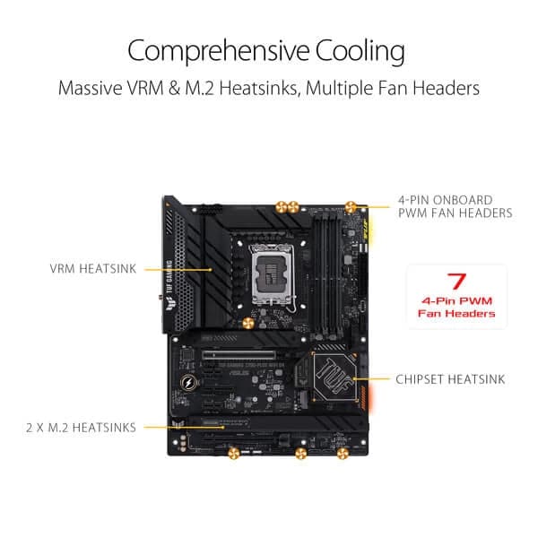 ASUS TUF Gaming Z790 Plus Wifi DDR4 Intel Motherboard - 3