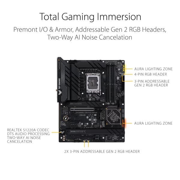 ASUS TUF Gaming Z790 Plus Wifi DDR4 Intel Motherboard - 4