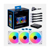 LIAN LI UNI SL Infinity 120 120mm ARGB Cabinet Fan (White) (Triple Pack) - 2
