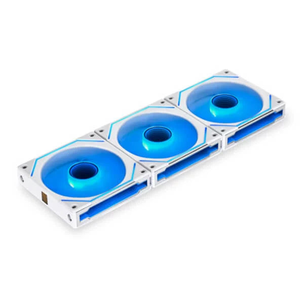 LIAN LI UNI SL Infinity 120 120mm ARGB Cabinet Fan (White) (Triple Pack)