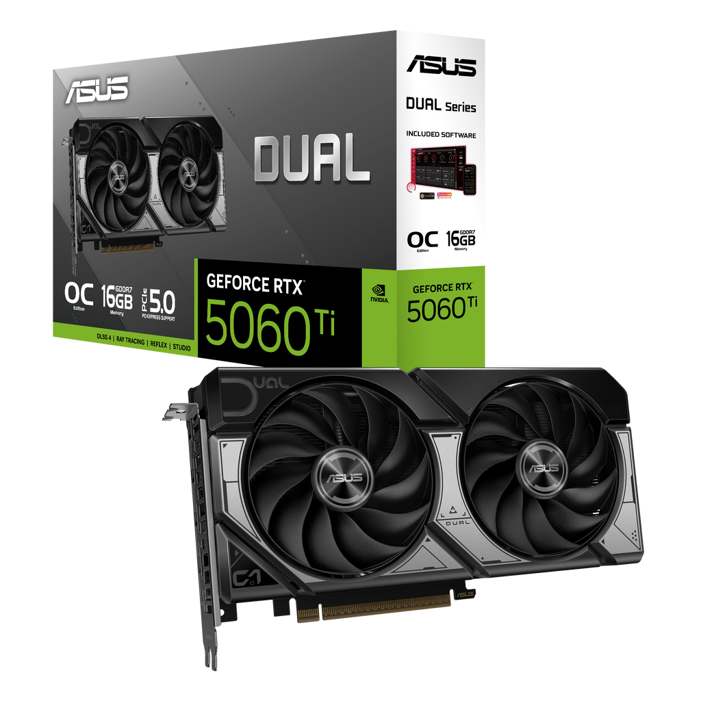 ASUS DUAL GEFORCE RTX 5060 TI 16GB GDDR7 OC EDITION – TechCure India