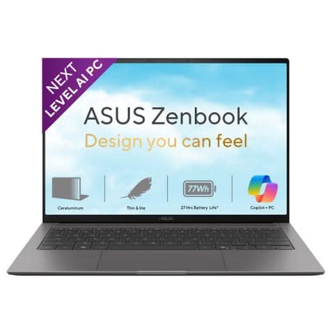 ASUS Zenbook S 14, Intel AI Powered Laptop, Intel Core Ultra 7 355, 16GB, 512GB, Intel Graphics, 35.56 cm (14) OLED Touch 3K, Windows 11 Home, Office Home 2024 + M365 Basic (1 Year Validity) UX5406AA-SU361WS – TechCure India
