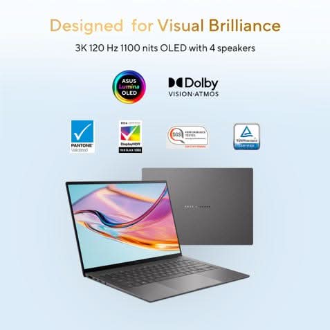 ASUS Zenbook S 14, Intel AI Powered Laptop, Intel Core Ultra 7 355, 16GB, 512GB, Intel Graphics, 35.56 cm (14) OLED Touch 3K, Windows 11 Home, Office Home 2024 + M365 Basic (1 Year Validity) UX5406AA-SU361WS – TechCure India