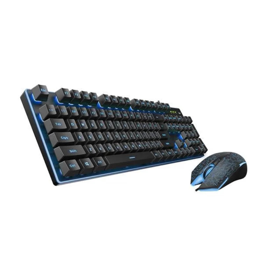 RAPOO V100S RGB Membrane Wired Full Size Gaming Keyboard and Mouse Combo - 4
