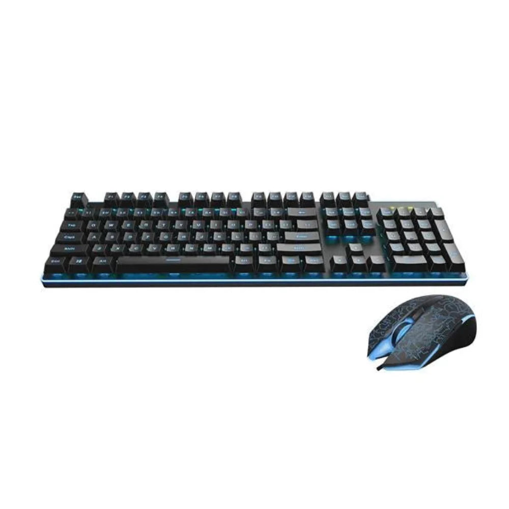 RAPOO V100S RGB Membrane Wired Full Size Gaming Keyboard and Mouse Combo - 3