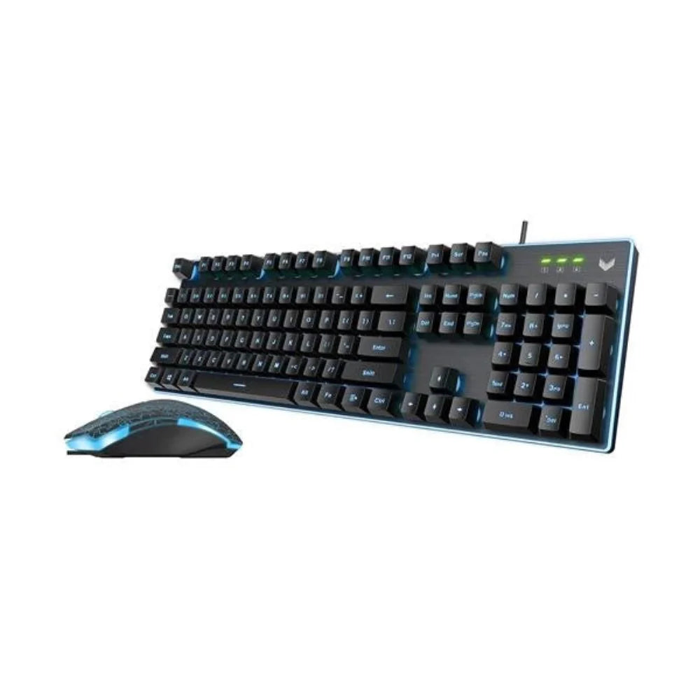 RAPOO V100S RGB Membrane Wired Full Size Gaming Keyboard and Mouse Combo - 2
