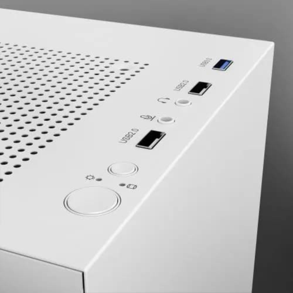DAWG V 110 MATX Mini Tower Cabinet (White) - 4