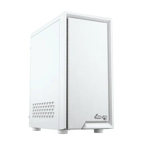 Dawg V210 ATX Mid Tower Case White – TechCure India
