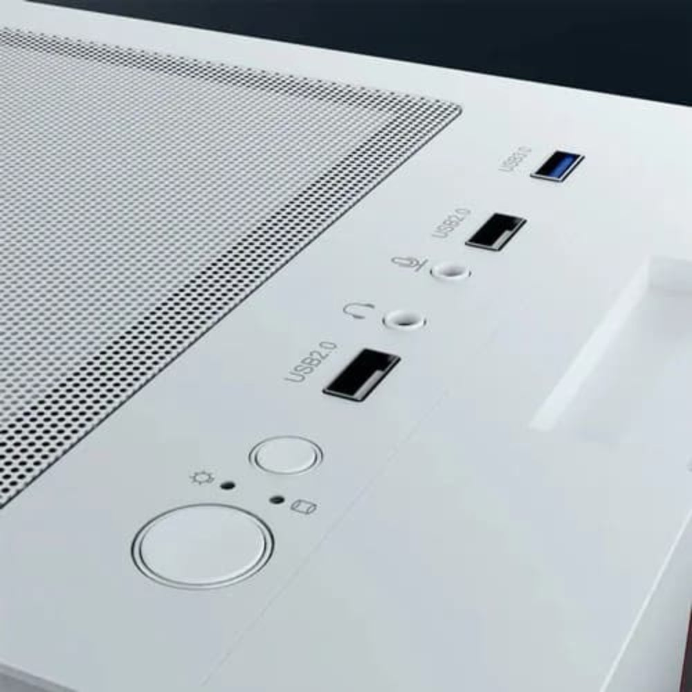 DAWG V 350 MATX Mid Tower Cabinet (White) - 2