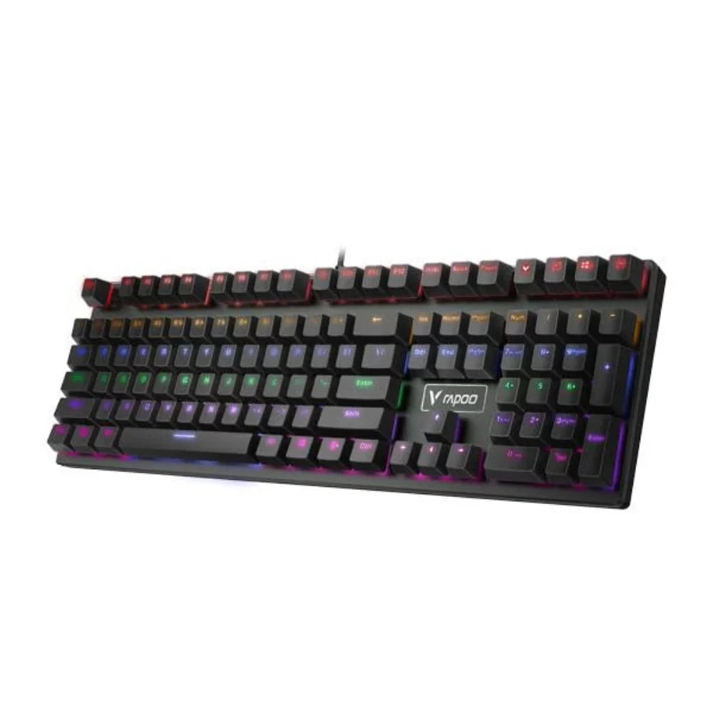 RAPOO V700 RGB Mechanical Wired Full Size Gaming Keyboard ( Black ) ( Clicky Blue Mechanical Switch ) - 5